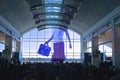 Jacksonville, Florida: Travelers wait to board flights at the JAX Airport Royalty Free Stock Photo